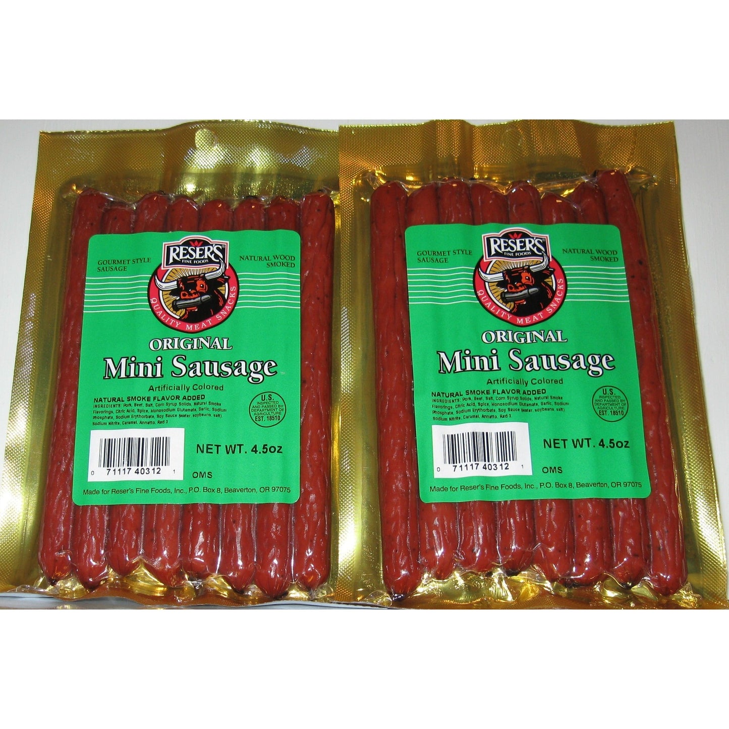 Reser's Gourmet Style Smoked Mini Sausage 4.5 oz. 2 Pack