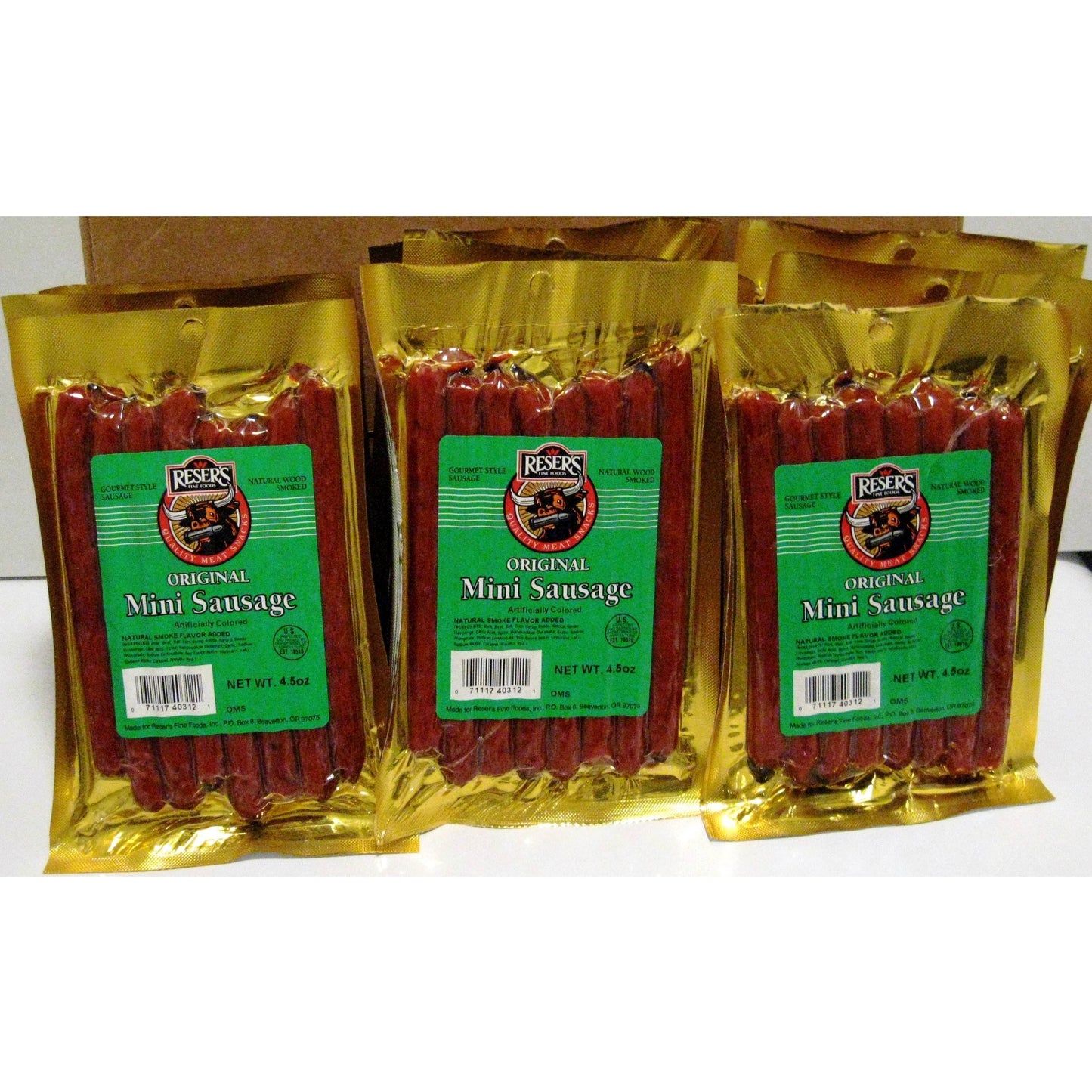 Reser's Gourmet Style Smoked Mini Sausage 4.5 oz. 12 Ct. Case