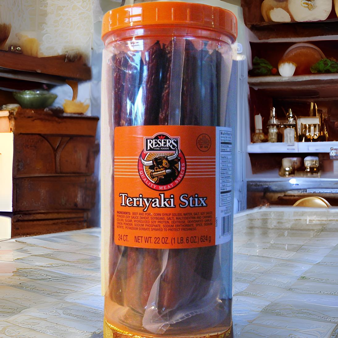 Reser's Teriyaki Sticks 24 ct. 22 oz Jar