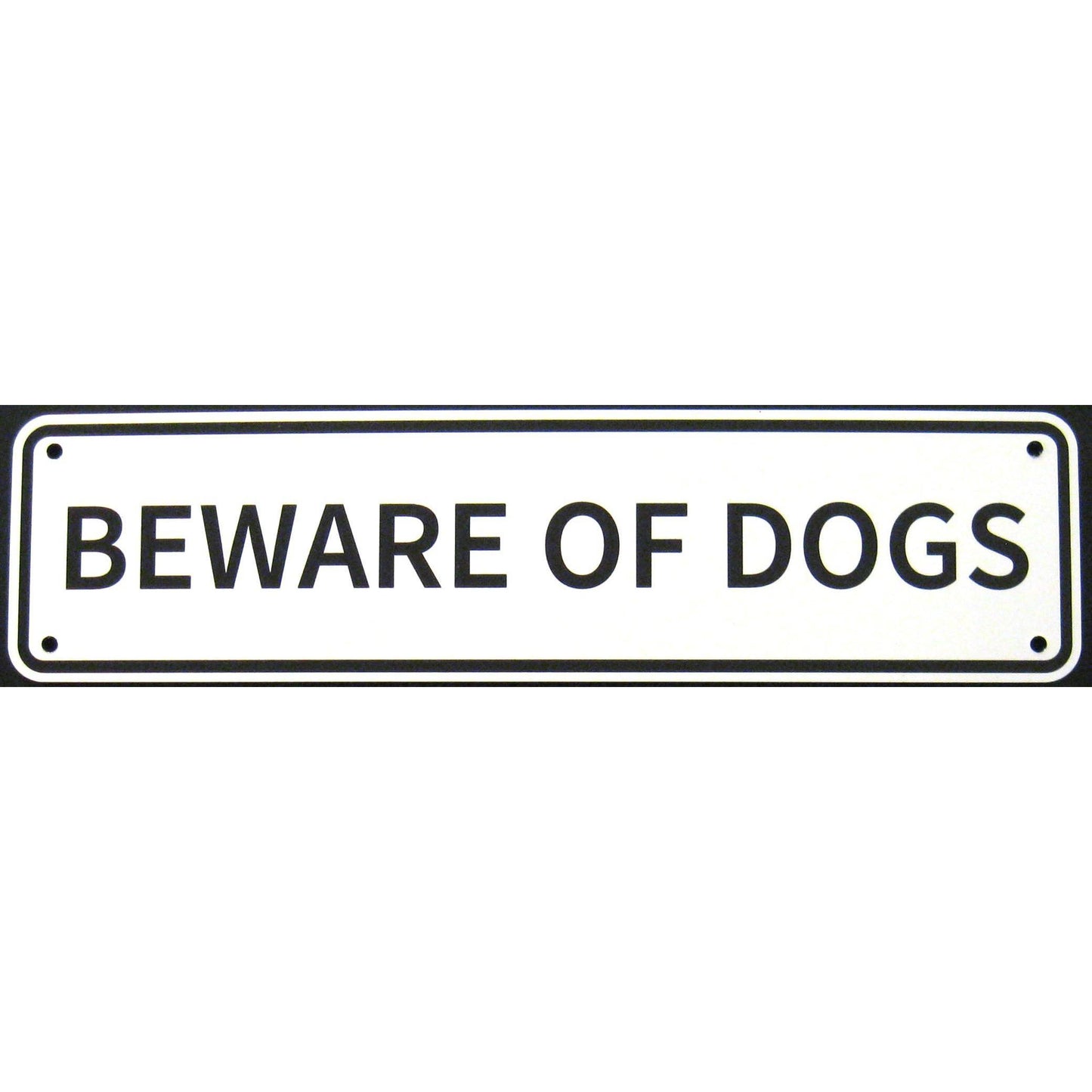 Beware Of Dogs Sign Double Layered Aluminum 12 X 3