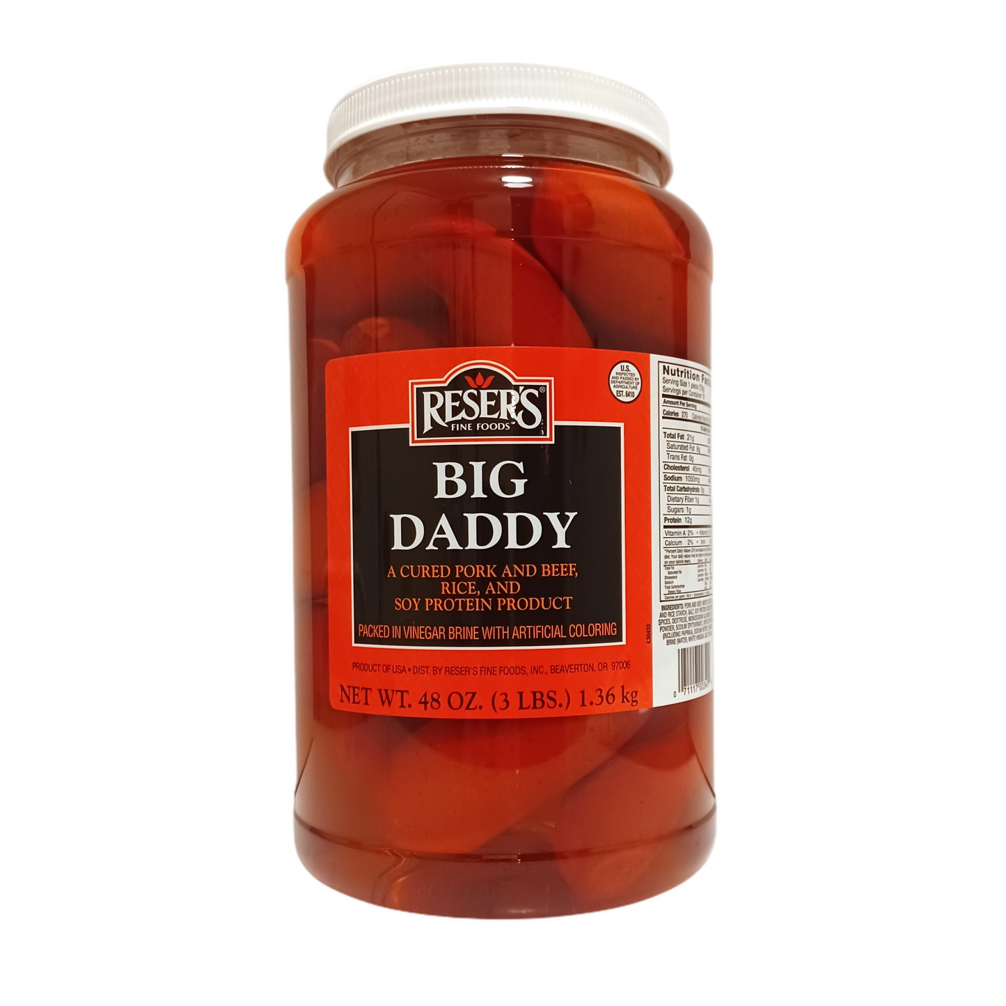 Reser's Big Daddy Pickled Sausage Gallon Jar