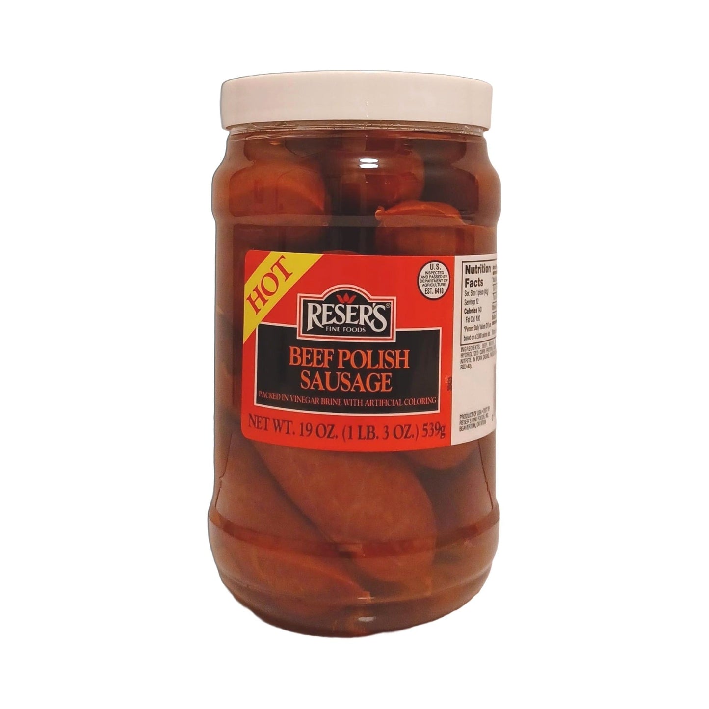Reser's Hot & Mild Beef Pickled Polish Sausage Combo