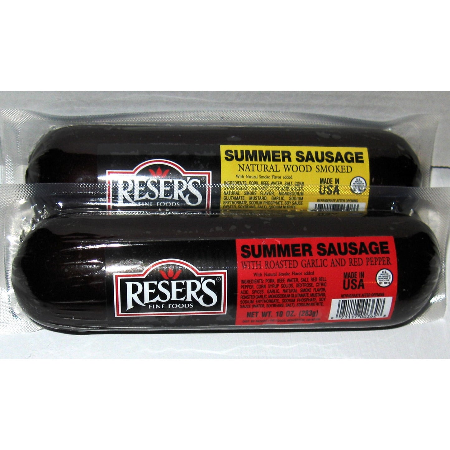 Reser's Assorted Summer Sausages Party Pack / Smoked / Garlic Red Pepper 20 oz.